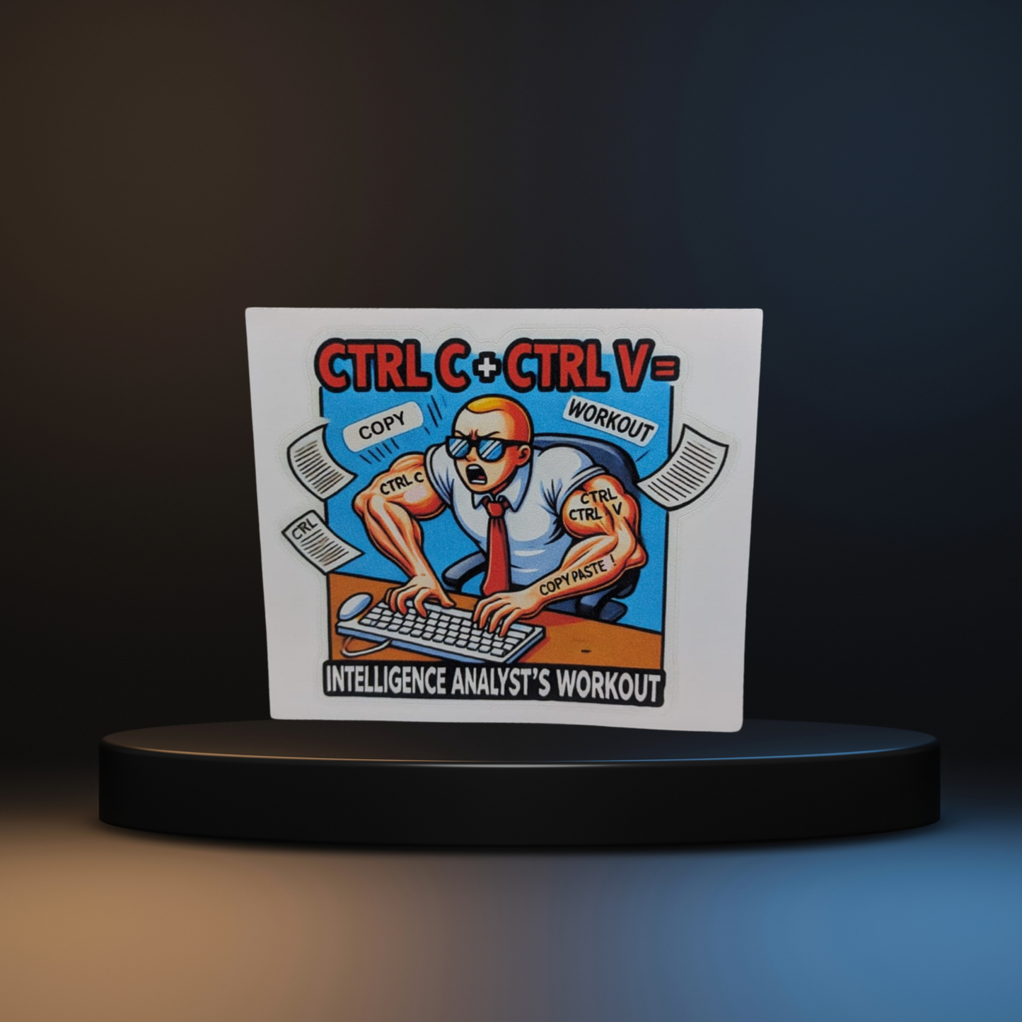 The Intelligence Analyst Workout Sticker