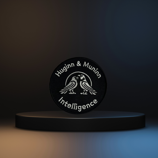 Huginn & Muninn Intelligence Embroidered Patch (Circle)