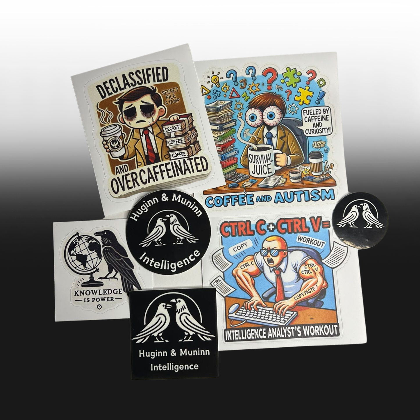 Huginn & Muninn Intelligence Sticker Pack